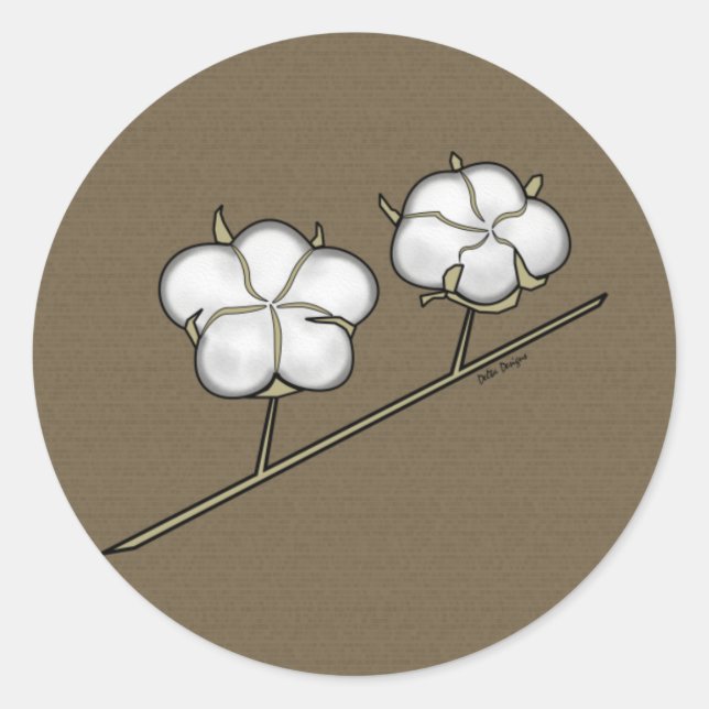 Adesivo Redondo Algodão (Frente)