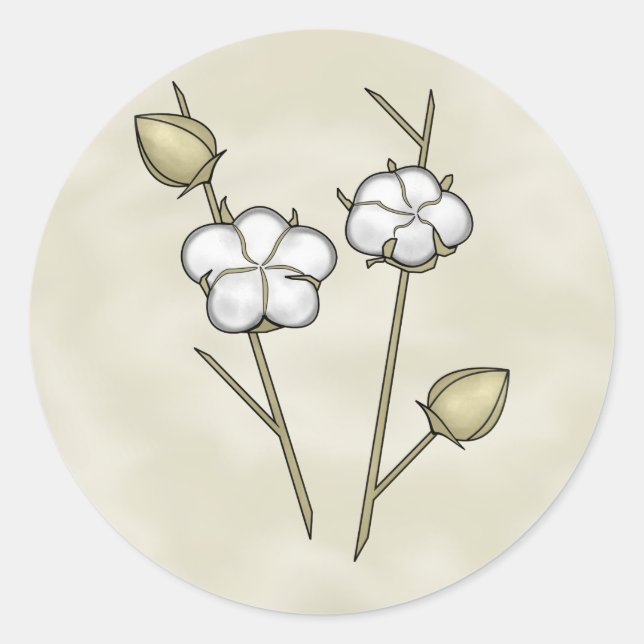 Adesivo Redondo Algodão (Frente)