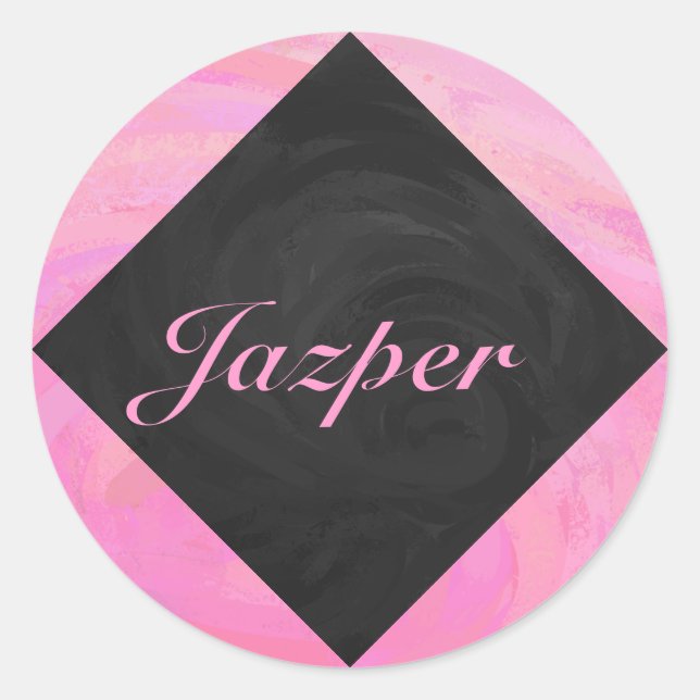 Adesivo Redondo Algodão doce (Frente)