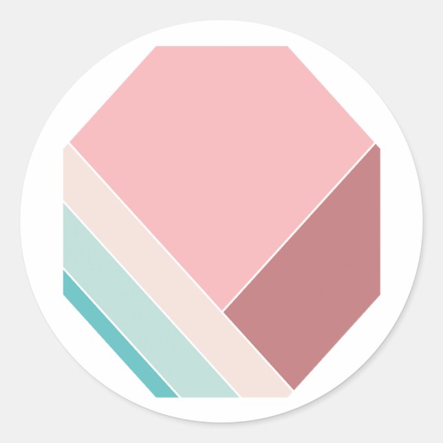 Adesivo Redondo Algodão doce Trendy Summer Home (Frente)