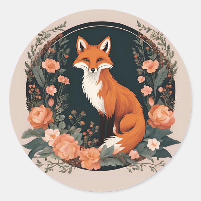 Adesivo Redondo Algodão-Fox (Frente)