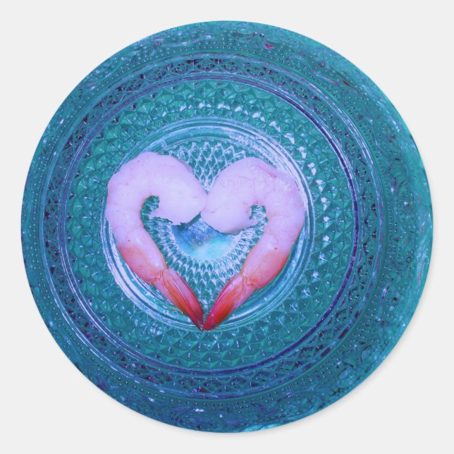 Adesivo Redondo Alguém Diga Shrimp (Frente)