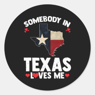 Adesivo Redondo Alguém No Texas Me Ama Alguém No Tex