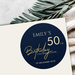 ADESIVO REDONDO ALGUM ANIVERSÁRIO DOURADO DA TIPOGRAFIA DO MARINH