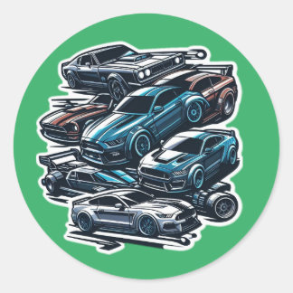 Adesivo Redondo alguns autocolantes