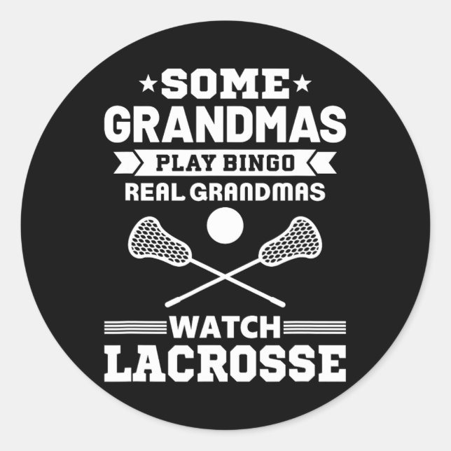 Adesivo Redondo Alguns vovós tocam Bingo Real Vovó Assistindo Lacr (Frente)