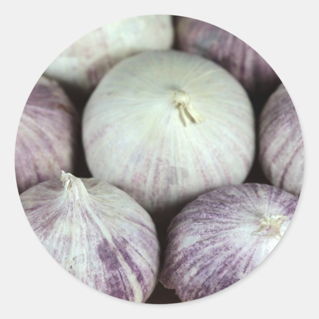 Adesivo Redondo Alho Solo (Frente)