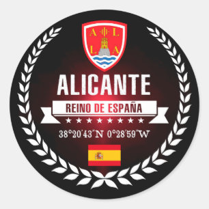 Adesivo Redondo Alicante