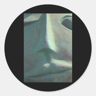 Adesivo Redondo Alicante Na Escultura Do Vinheta Vertical