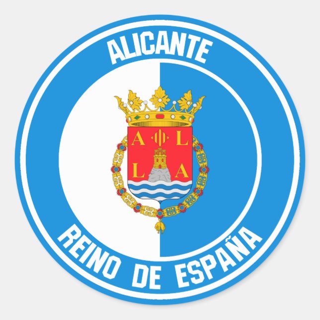 Adesivo Redondo Alicante Round Emblem (Frente)