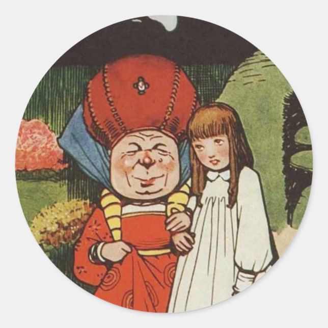 Adesivo Redondo Alice e a Duquesa 1 Sticker (Frente)