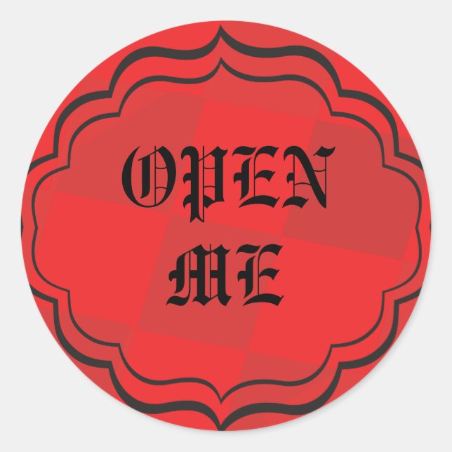 Adesivo Redondo ALICE IN WONDERLAND Round Sticker Seal (Frente)