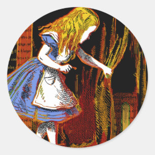 Adesivo Redondo Alice no País das Maravilhas