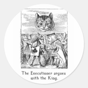 Adesivo Redondo Alice no País das Maravilhas de Arte em 2 Tamanhos