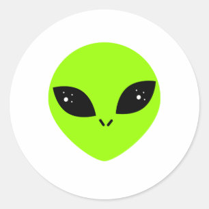 Adesivo Redondo Alienígena