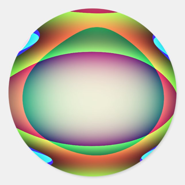 Adesivo Redondo Alienígena (Frente)