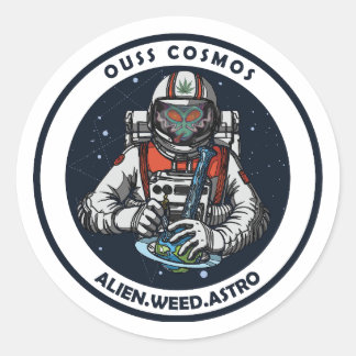 Adesivo Redondo alienígena