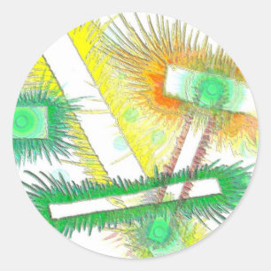 ADESIVO REDONDO ALIENÍGENA 2