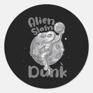 Adesivo Redondo Alienígena Slam Dunk Ativa