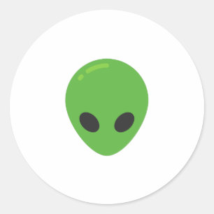 Adesivo Redondo aliens emoji