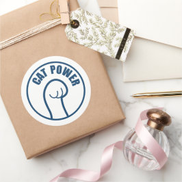 Adesivo Redondo Alimentação de Cat