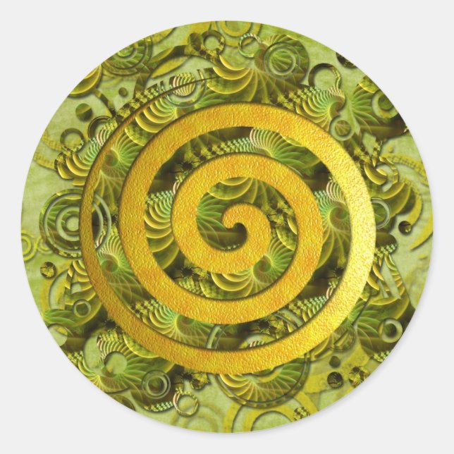 Adesivo Redondo Alimentação de reparo (Frente)