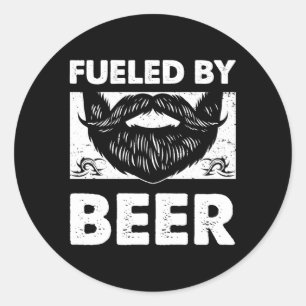 Adesivo Redondo Alimentado Por Beer Pai Pai Drinker Beer Py