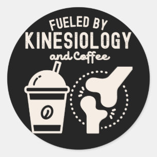 Adesivo Redondo Alimentado por Cinesiologia e Café