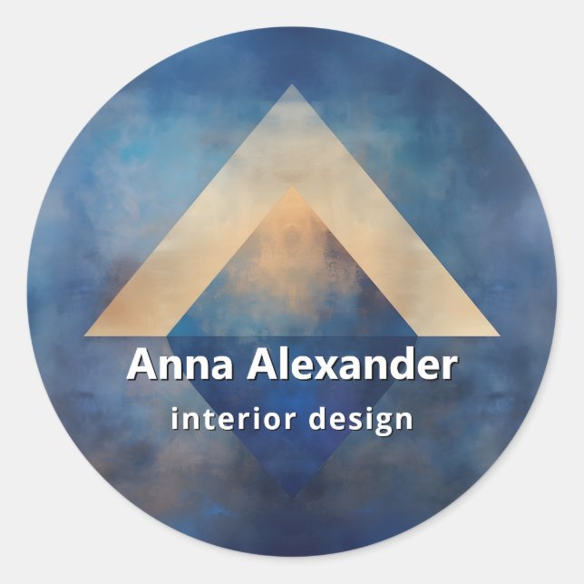 Adesivo Redondo Alinhamento Interior | Design Minimalista (Frente)