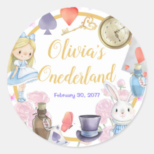 Adesivo Redondo Alisa em Onederland