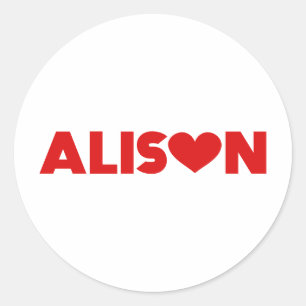 Adesivo Redondo Alison Love