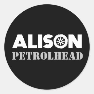 Adesivo Redondo Alison Petrol Head