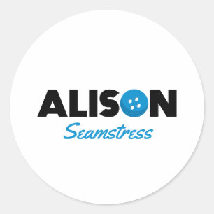 Adesivo Redondo Alison Seamstress