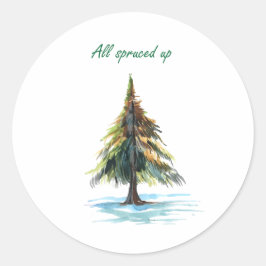 Adesivo Redondo All spruced up