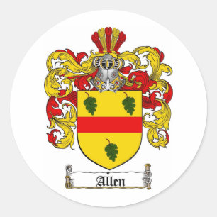 ADESIVO REDONDO ALLEN FAMILY CREST - ALLEN CASACO DE ARMAS