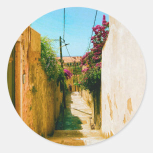 Adesivo Redondo Alley de Dubrovnik - Croácia