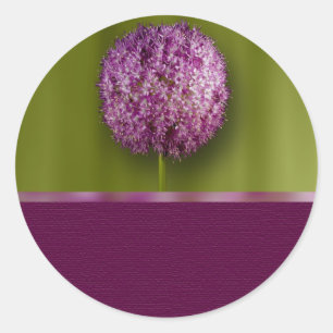 Adesivo Redondo Allium Flower Event E Sticker De Casamento