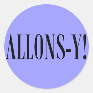 Adesivo Redondo Allons-y!