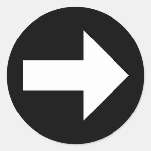 Adesivo Redondo Ally Arrow Stickers (3 pol.) 6 ct.)