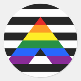 Adesivo Redondo Ally Pride Circle Sticker
