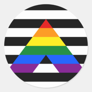 Adesivo Redondo Ally Pride Circle Sticker