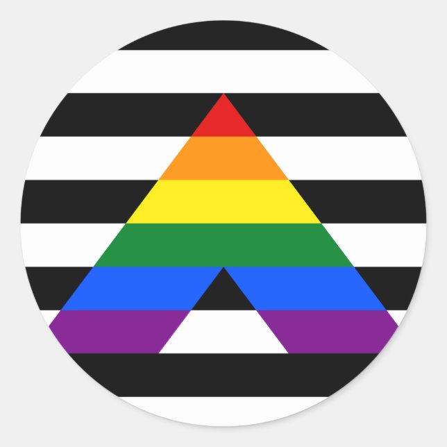 Adesivo Redondo Ally Pride Circle Sticker (Frente)