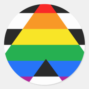 Adesivo Redondo Ally Pride Flag