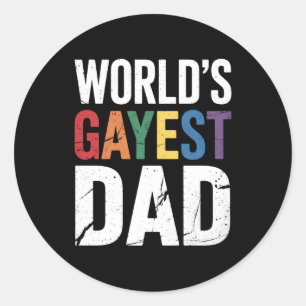 Adesivo Redondo Ally Rainbow, Orgulho gay Gayest LGBTQ do Mundo