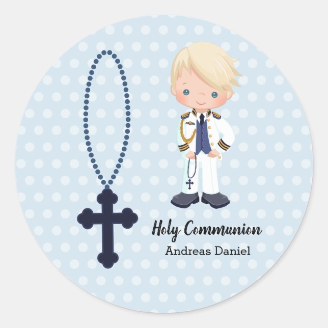 Adesivo Redondo Almirante Espanhol - Primeiro-Ministro (Frente)