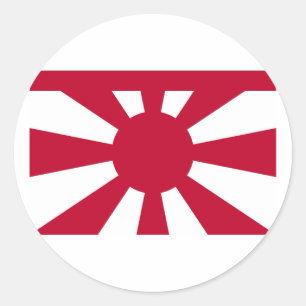 Adesivo Redondo Almirante vice padrão marinho japonês imperial,