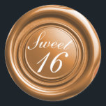 Adesivo Redondo Almofada De Cera De Laranja Derrame De Cera Doce 1<br><div class="desc">personalizar com qualquer texto.</div>