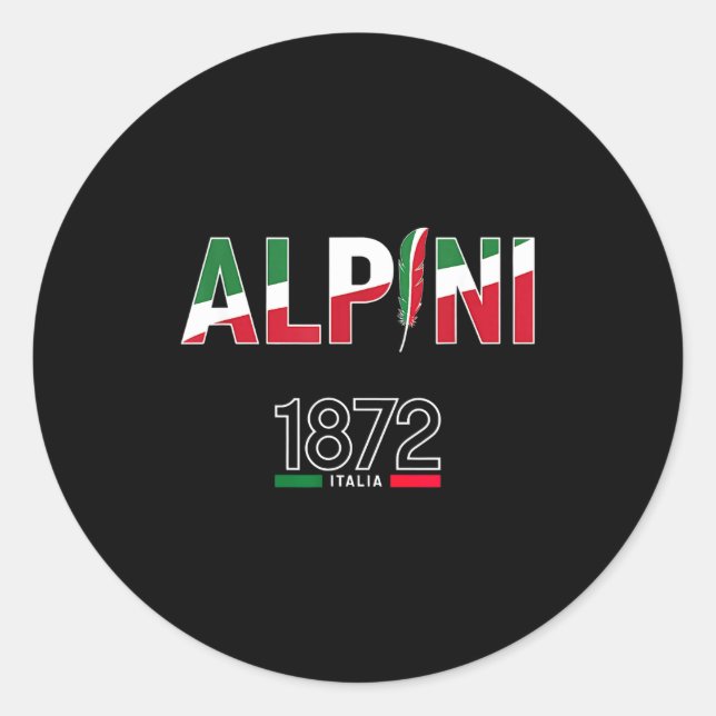 Adesivo Redondo Alni Alni Pride Italiano Alne Hat  (Frente)