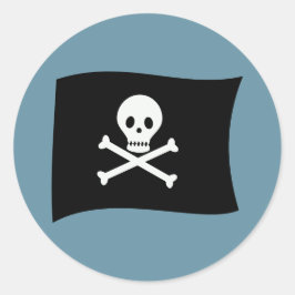 Adesivo Redondo Alô! Festa de Aniversário do Menino Pirata