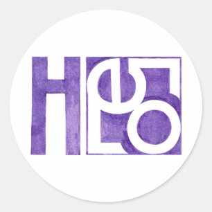 Adesivo Redondo Alô, pau roxo